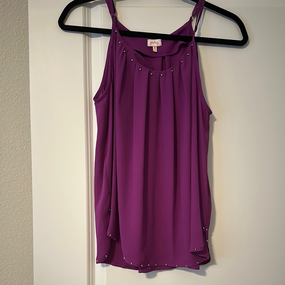 EUC Sz M Pixley Fuschia Sleeveless Tank Top